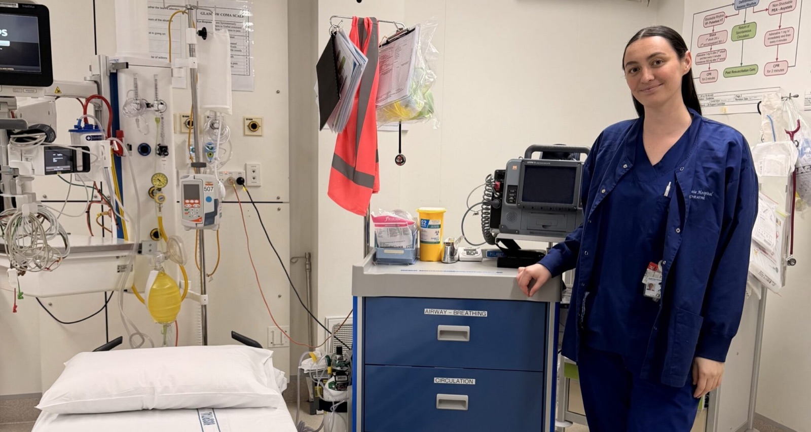 An enrolled nurse at work